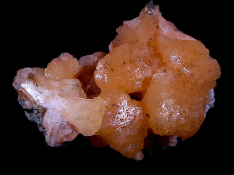 1.2" Orange Chabazite Zeolite Mineral Specimen Er Rachidia Province, Morocco - Fossil Age Minerals