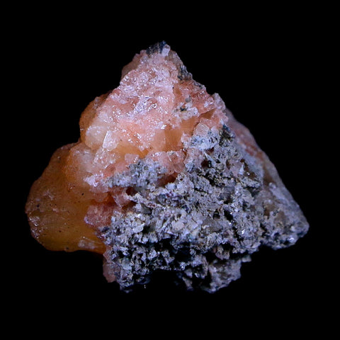 1.2" Orange Chabazite Zeolite Mineral Specimen Er Rachidia Province, Morocco - Fossil Age Minerals