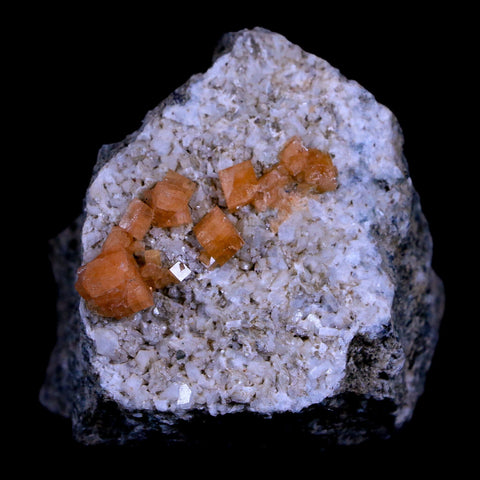 2.1" Orange Chabazite Zeolite Mineral Specimen Er Rachidia Province, Morocco - Fossil Age Minerals