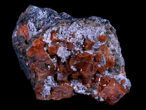 1.7" Dark Orange Chabazite Zeolite Mineral Specimen Er Rachidia Province, Morocco - Fossil Age Minerals