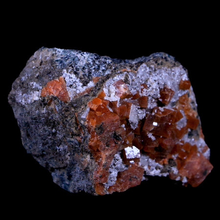 1.7" Dark Orange Chabazite Zeolite Mineral Specimen Er Rachidia Province, Morocco