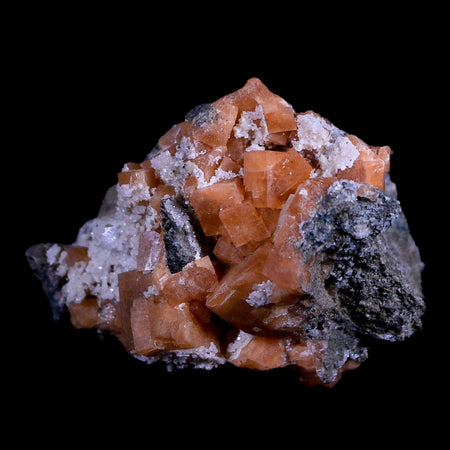 2.7" Orange Chabazite Zeolite Mineral Specimen Er Rachidia Province, Morocco
