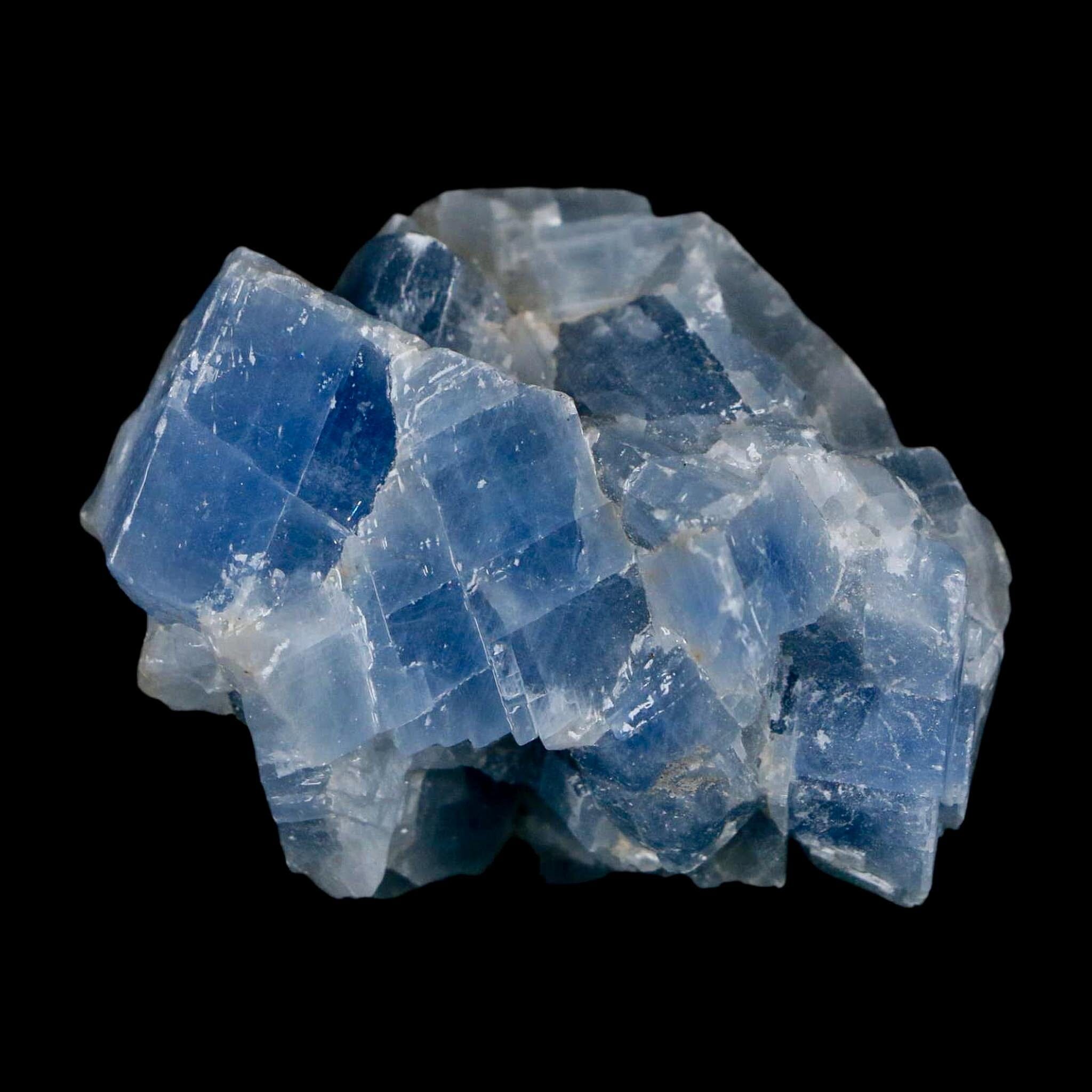 2" Natural Rough Ice Blue Calcite Crystal Mineral Specimen Nuevo Leon Mexico - Fossil Age Minerals