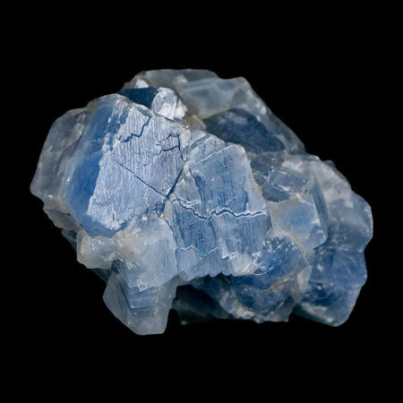 2" Natural Rough Ice Blue Calcite Crystal Mineral Specimen Nuevo Leon Mexico