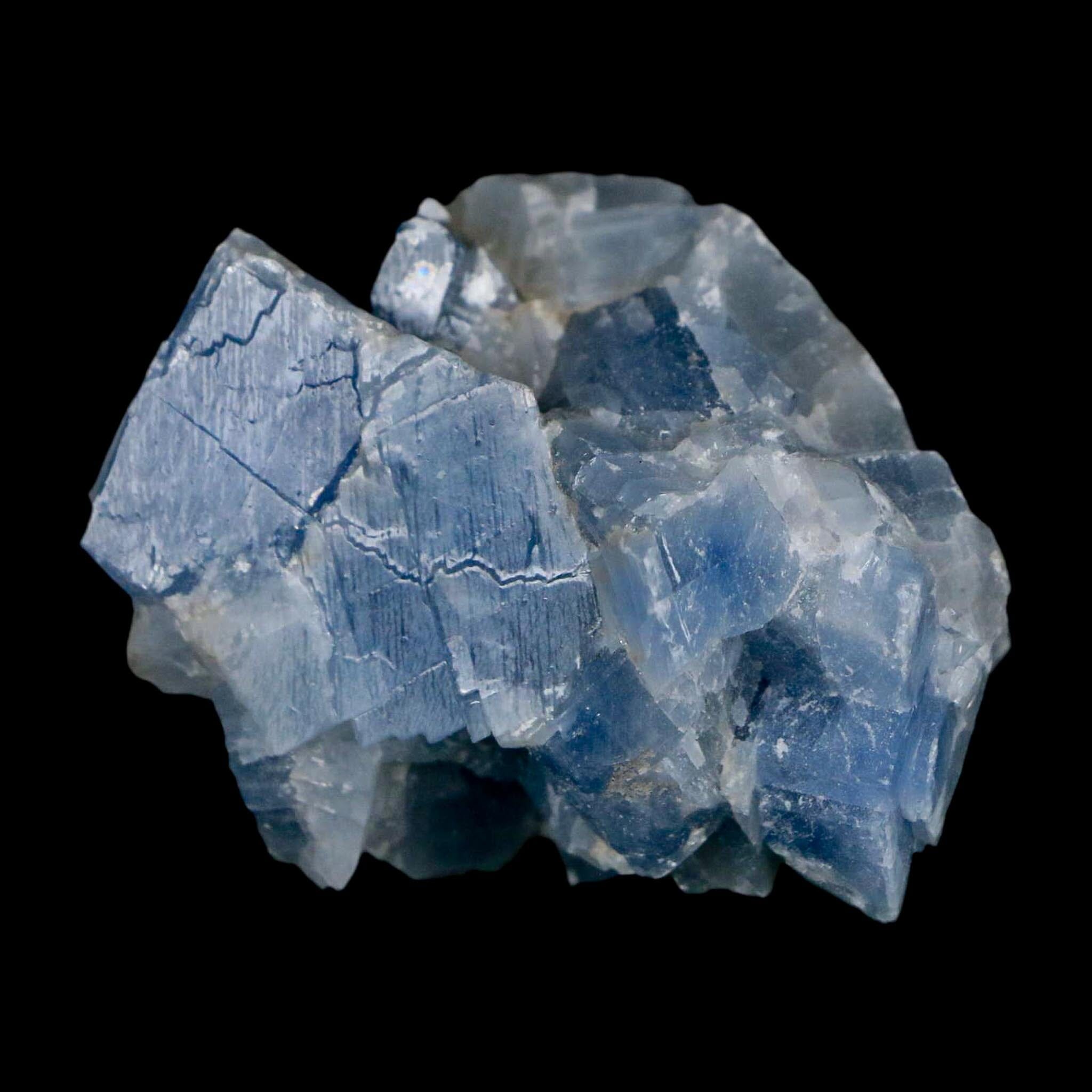 2" Natural Rough Ice Blue Calcite Crystal Mineral Specimen Nuevo Leon Mexico - Fossil Age Minerals