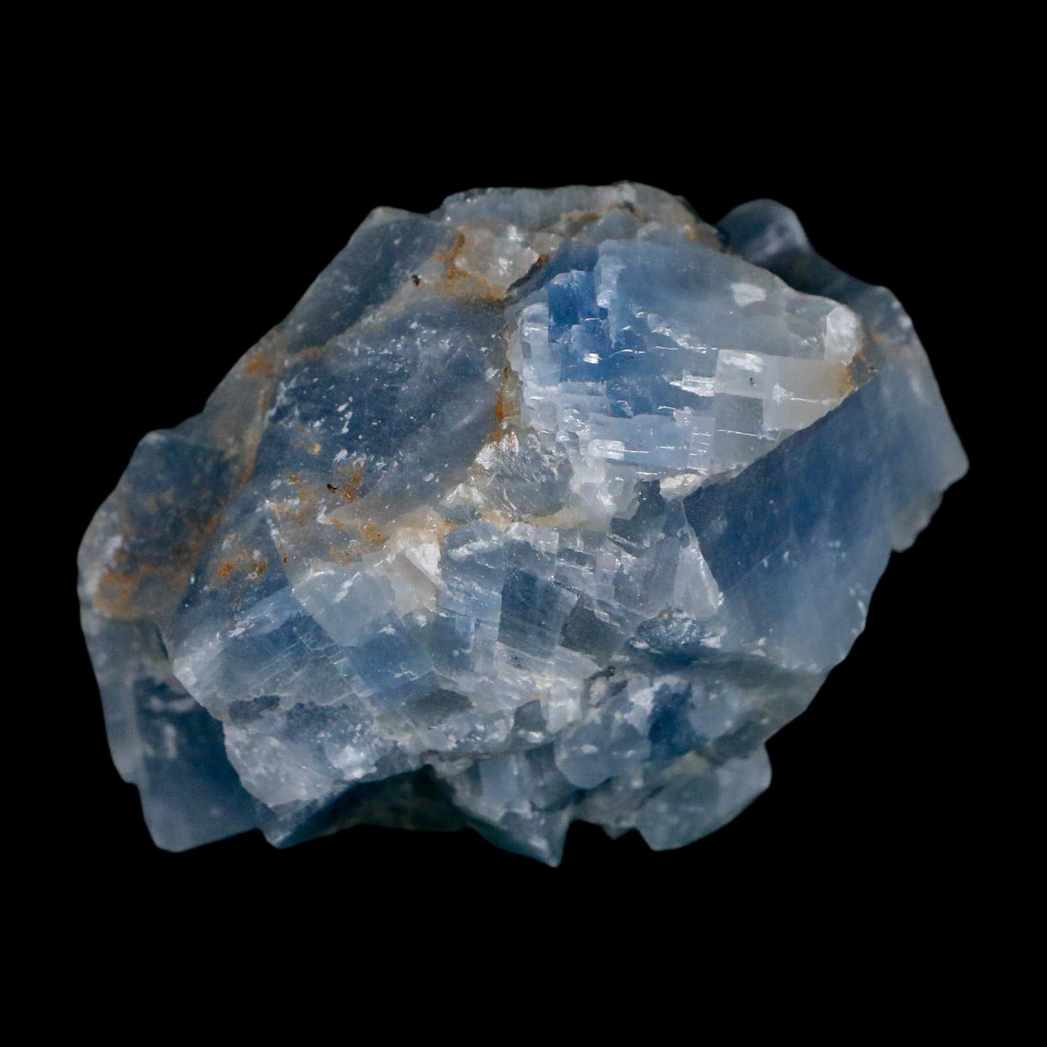 2" Natural Rough Ice Blue Calcite Crystal Mineral Specimen Nuevo Leon Mexico - Fossil Age Minerals