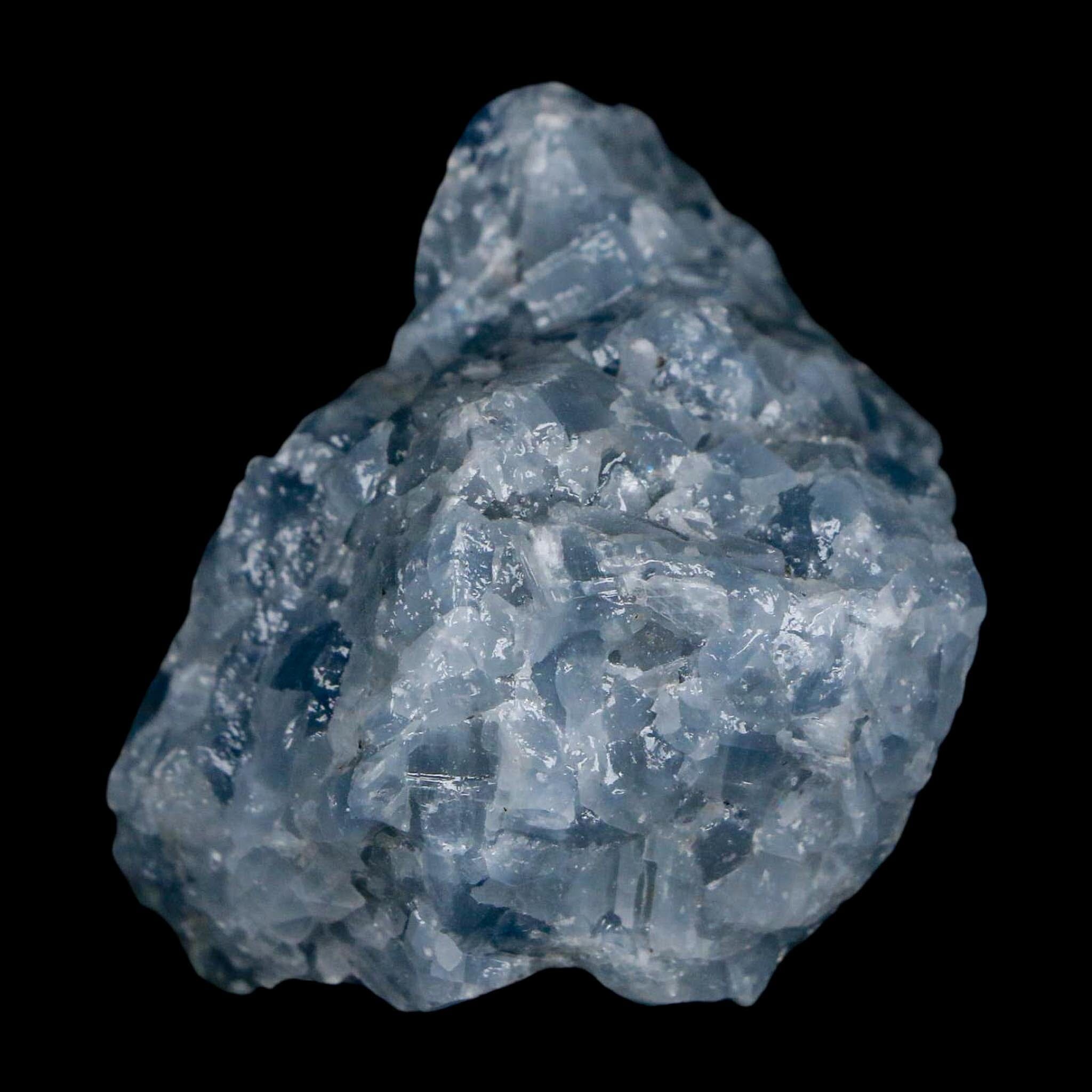 2" Natural Rough Ice Blue Calcite Crystal Mineral Specimen Nuevo Leon Mexico - Fossil Age Minerals