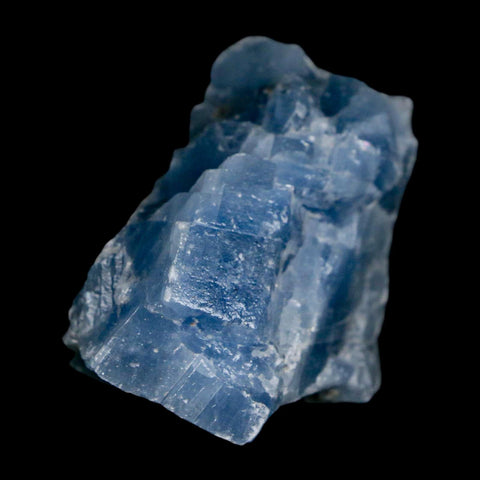 1.8" Natural Rough Ice Blue Calcite Crystal Mineral Specimen Nuevo Leon Mexico - Fossil Age Minerals