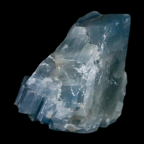 2.1" Natural Rough Ice Blue Calcite Crystal Mineral Specimen Nuevo Leon Mexico - Fossil Age Minerals