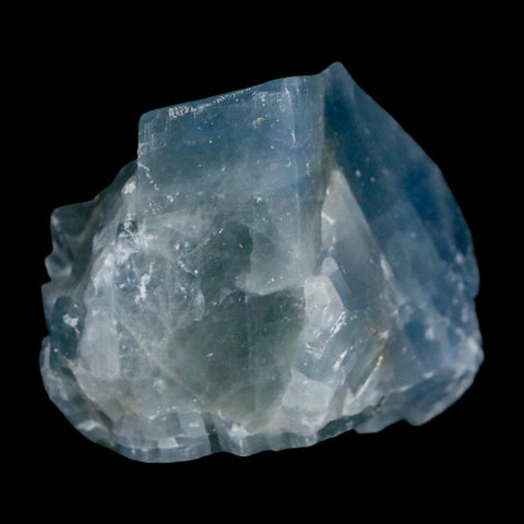 2.1" Natural Rough Ice Blue Calcite Crystal Mineral Specimen Nuevo Leon Mexico - Fossil Age Minerals