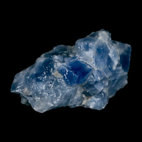2.5" Natural Rough Ice Blue Calcite Crystal Mineral Specimen Nuevo Leon Mexico - Fossil Age Minerals