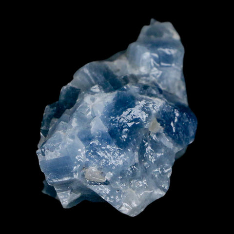 2.5" Natural Rough Ice Blue Calcite Crystal Mineral Specimen Nuevo Leon Mexico - Fossil Age Minerals