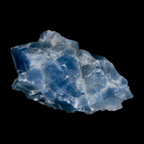 2.5" Natural Rough Ice Blue Calcite Crystal Mineral Specimen Nuevo Leon Mexico - Fossil Age Minerals