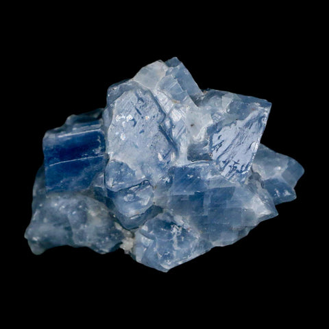2.5" Natural Rough Ice Blue Calcite Crystal Mineral Specimen Nuevo Leon Mexico - Fossil Age Minerals