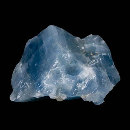 2.3" Natural Rough Ice Blue Calcite Crystal Mineral Specimen Nuevo Leon Mexico