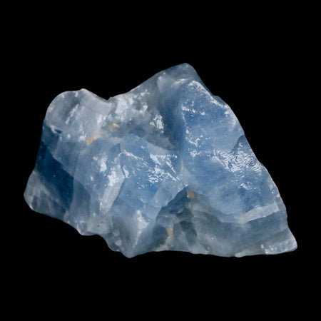 2.3" Natural Rough Ice Blue Calcite Crystal Mineral Specimen Nuevo Leon Mexico
