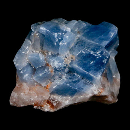 1.8" Natural Rough Ice Blue Calcite Crystal Mineral Specimen Nuevo Leon Mexico