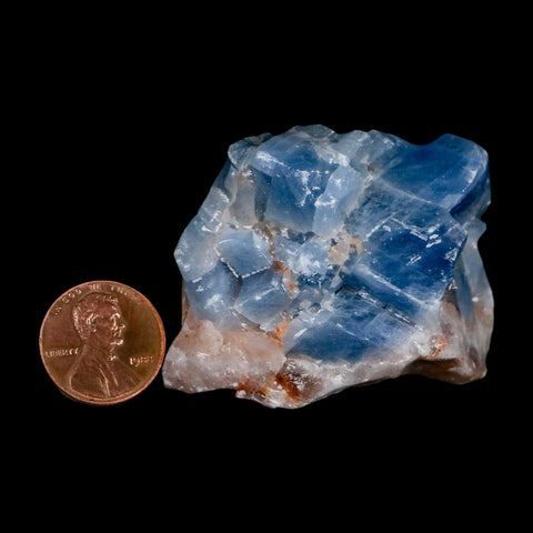 1.8" Natural Rough Ice Blue Calcite Crystal Mineral Specimen Nuevo Leon Mexico - Fossil Age Minerals