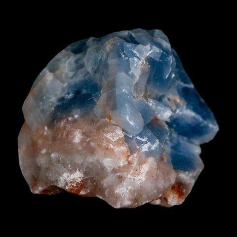 1.8" Natural Rough Ice Blue Calcite Crystal Mineral Specimen Nuevo Leon Mexico - Fossil Age Minerals