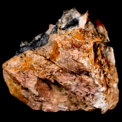 2.2" Light Orange Barite Blades, Cerussite Crystals, Galena Crystal Mineral Morocco - Fossil Age Minerals