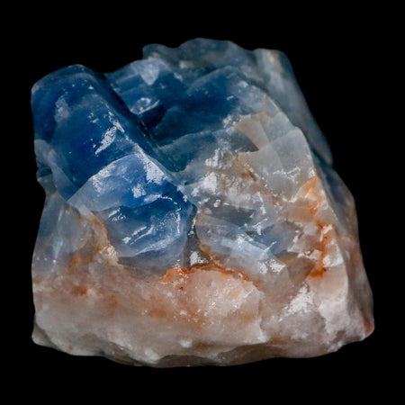 1.8" Natural Rough Ice Blue Calcite Crystal Mineral Specimen Nuevo Leon Mexico