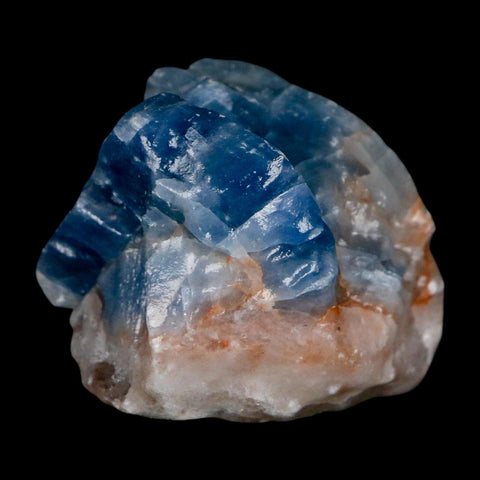 1.8" Natural Rough Ice Blue Calcite Crystal Mineral Specimen Nuevo Leon Mexico - Fossil Age Minerals