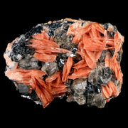 2.1" Light Orange Barite Blades, Cerussite Crystals, Galena Crystal Mineral Morocco