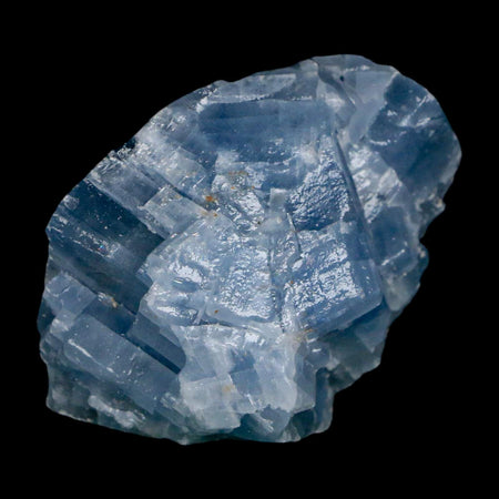 2.3" Natural Rough Ice Blue Calcite Crystal Mineral Specimen Nuevo Leon Mexico