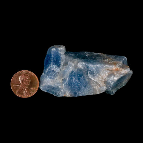 2.5" Natural Rough Ice Blue Calcite Crystal Mineral Specimen Nuevo Leon Mexico - Fossil Age Minerals