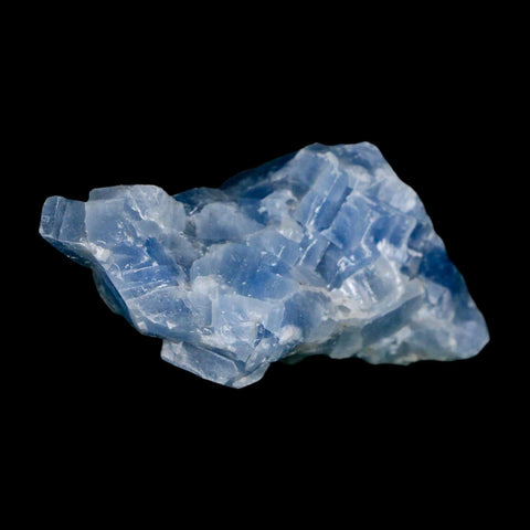 2.6" Natural Rough Ice Blue Calcite Crystal Mineral Specimen Nuevo Leon Mexico - Fossil Age Minerals