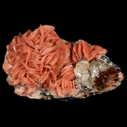 2.9" Light Orange Barite Blades, Cerussite Crystals, Galena Crystal Mineral Morocco