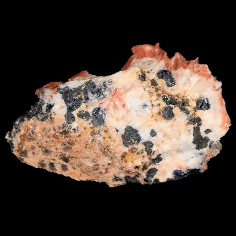 2.9" Light Orange Barite Blades, Cerussite Crystals, Galena Crystal Mineral Morocco - Fossil Age Minerals