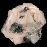 1.4" White Barite Blades, Cerussite Crystals, Galena Crystal Mineral Mabladen Morocco