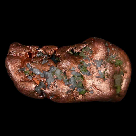 1.1" Solid Native Copper Polished Nugget Mineral Keweenaw Michigan - Fossil Age Minerals