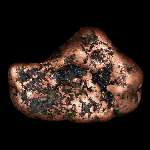 1" Solid Native Copper Polished Nugget Mineral Keweenaw Michigan - Fossil Age Minerals