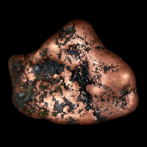 1" Solid Native Copper Polished Nugget Mineral Keweenaw Michigan - Fossil Age Minerals