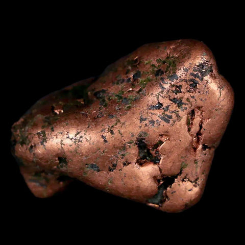 1" Solid Native Copper Polished Nugget Mineral Keweenaw Michigan - Fossil Age Minerals