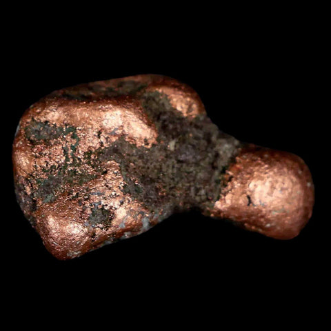 1.1" Solid Native Copper Polished Nugget Mineral Keweenaw Michigan - Fossil Age Minerals
