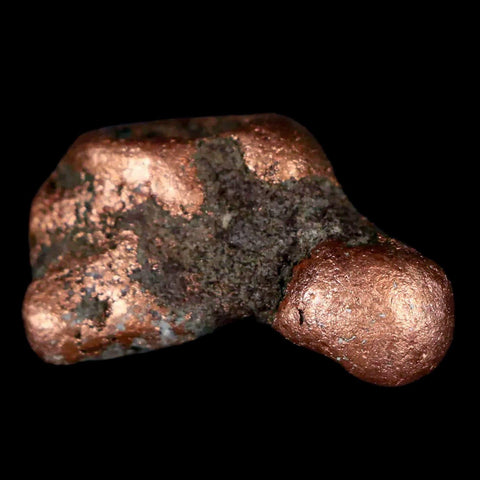 1.1" Solid Native Copper Polished Nugget Mineral Keweenaw Michigan - Fossil Age Minerals