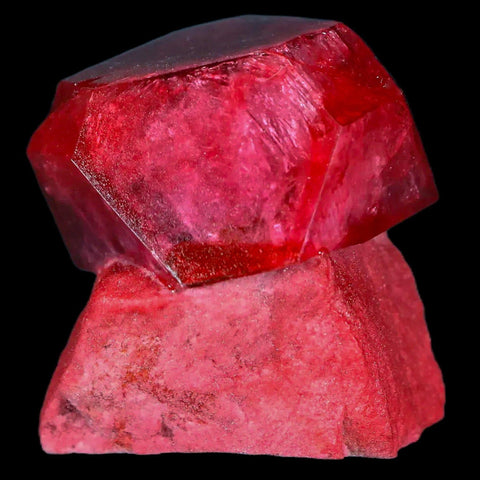 1.6" Stunning Ruby Alum Crystal Mineral Specimen Sokolowski Location Poland - Fossil Age Minerals