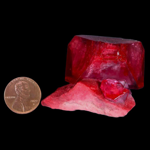 1.9" Stunning Ruby Alum Crystal Mineral Specimen Sokolowski Location Poland - Fossil Age Minerals