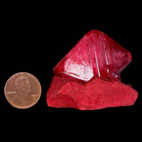 1.9" Stunning Ruby Alum Crystal Mineral Specimen Sokolowski Location Poland - Fossil Age Minerals