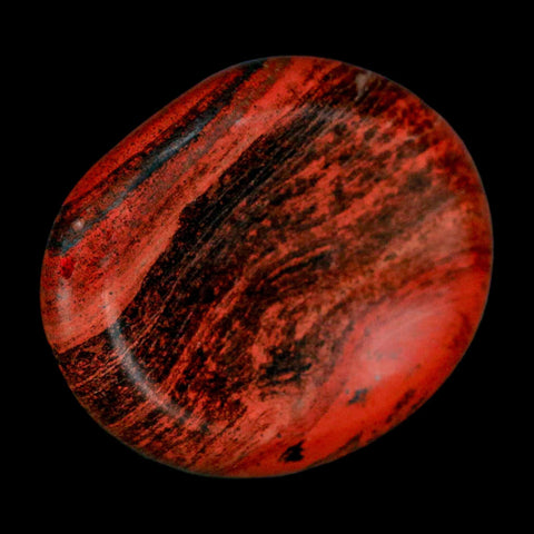 2" Polished Natural Brecciated Jasper Stone Worry Palm Stone Minas Gerais Brazil - Fossil Age Minerals