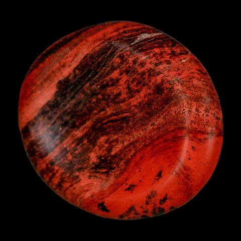 2" Polished Natural Brecciated Jasper Stone Worry Palm Stone Minas Gerais Brazil - Fossil Age Minerals