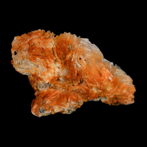 2.3" Sparkly Orange Barite Blades, Cerussite Crystals, Galena Crystal Mineral Morocco - Fossil Age Minerals