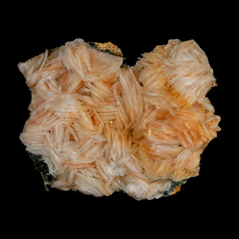 2.4" Sparkly Orange Barite Blades, Galena Crystal Minerals Mabladen Morocco - Fossil Age Minerals