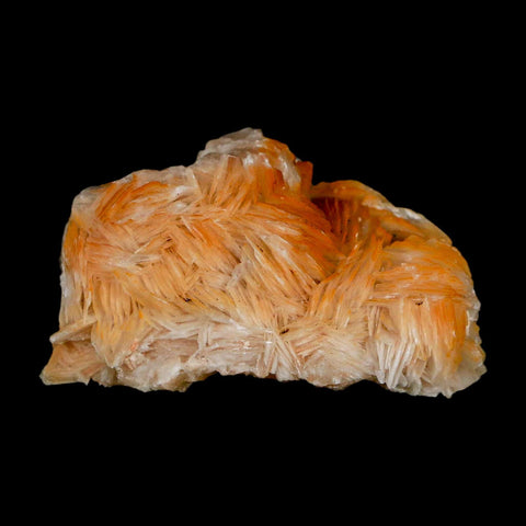 2" Sparkly Orange Barite Blades, Galena Crystal Minerals Mabladen Morocco - Fossil Age Minerals