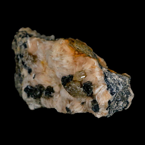 3.3" Sparkly White Barite Blades, Cerussite Crystals, Galena Crystal Mineral Morocco - Fossil Age Minerals