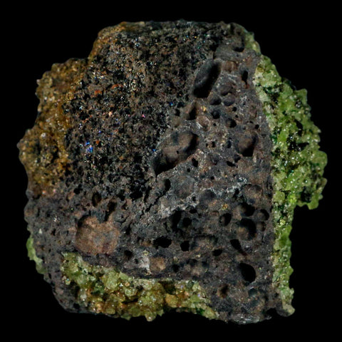 XL 3.3" Natural Emerald Peridot Crystal Minerals On Volcanic Rock Gila, Arizona - Fossil Age Minerals