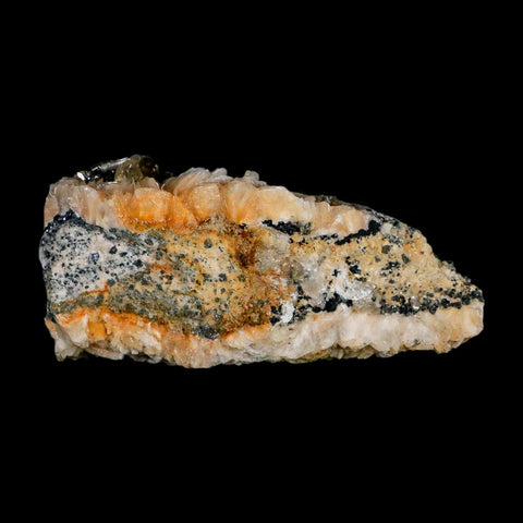 3.3" Sparkly White Barite Blades, Cerussite Crystals, Galena Crystal Mineral Morocco - Fossil Age Minerals